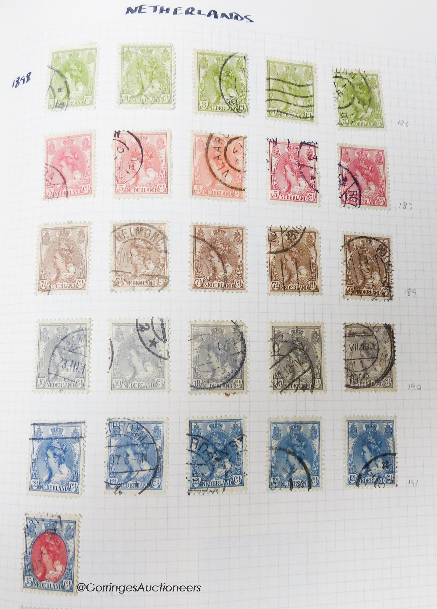 Two albums of foreign stamps with Europe, China from 1884, Japan, German States